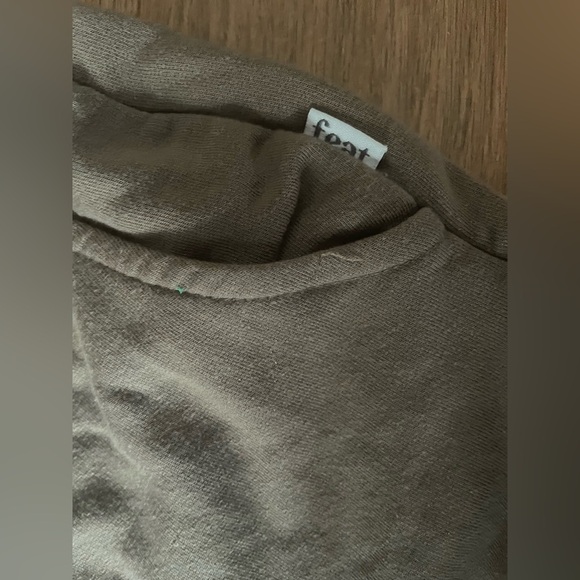 Feat brown lounge/workout shorts, trecell plush eco-innovative fabric; XXS - Picture 5 of 5